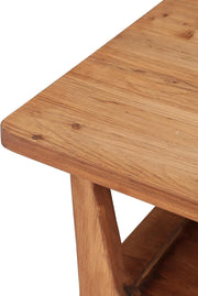 47-Inch Solid Wood Coffee Table Modern Center Table with Storage for Living Room