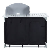 Outdoor Camping Kitchen Cupboard Cook Table Folding Storage Unit Shelf w Handbag
