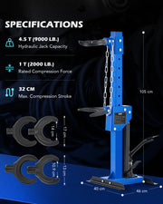 OMT Strut Spring Compressor 4.5 T Hydraulic Jack Coil Spring Compressor Tool