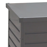 350L Outdoor Garden Storage Box Metal Steel Chest Cushion Shed Patio Container