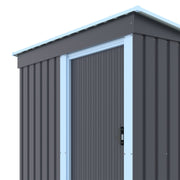 Metal Garden Shed Utility Tools Storage Outdoor Organizer House Pent Roof-5X3FT