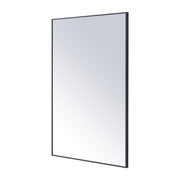 Black Frame Rectangle Mirror 40 x 60 cm Home Bathroom Wall Mounted Vanity Decor
