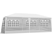 10x20ft Outdoor Tent Waterproof Gazebo Marquee Canopy - 4 Removeable Sidewalls