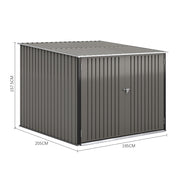 Outdoor Bicycle Shed Garden Bike Tool Storage House Galvanized Steel Bike Lane