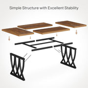 70.86'' Modern Executive Desk Rectangle Office Computer Desk Study Writing Table