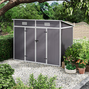 Large Plastic Shed 8x8 6x8 5x4FT Outdoor Garden Tools Storage House with 2 Doors