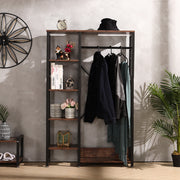 Open Wardrobe Clothes Rail Hanging Garment Stand Rack Shelf Storage Organizer
