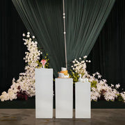3pc/Set Metal Plinth Cylinder Dessert Pedestal Wedding Cake Flower Display Stand