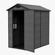 Weatherproof Plastic Garden Shed 4X6ft Outdoor Tool Storage House with Window