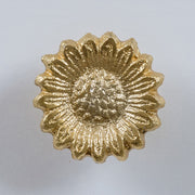 Gold Sunflower Drawer Knob door handle pull flower gold home decor