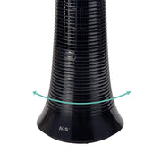 NSA Bladeless Column Tower Fan Remote Control 32 Speed Black 111cm Oscillating
