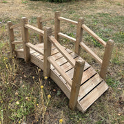 Ornamental Wooden Garden Bridge for Pond & Border Decoration Large 120cm