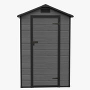 Weatherproof Plastic Garden Shed 4X6ft Outdoor Tool Storage House with Window