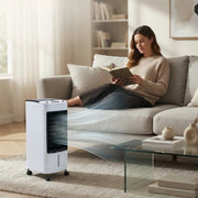 4L Portable Air Cooler Humidifier 65W with 3 Fan Speed, 3 Modes, 2 Ice Pack