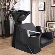 Salon Chair Backwash Shampoo Sink Hairdressing Barber Hair Washing Tilting Waste