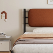 3FT Single Bed Frame !SALE! Metal Upholstered Headboard Brown Black Modern