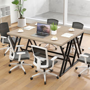 150 CM Computer Desk Large Industrial Office Desk w/Heavy-duty Metal Frame