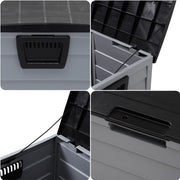 Large Outdoor Storage Box Garden Patio Plastic Chest Lid Container Multibox Shed