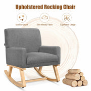 Fabric Upholstered Recliner Rocking Chair Armchair Lounge Sofa Seat Relax Rocker