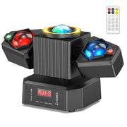105W Moving Head Party Light Rotating Disco Ball Laser Beam Strobe Remote DMX