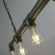5 Light Kitchen Island Pendant Linear Farmhouse Modern Pipe Lamp Lighting