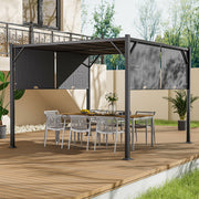 Aluminium Pergola Outdoor Garden Gazebos Summer Gazebo Large Canopy Patio Awning
