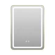 60x80cm Wall Bathroom Mirror with Illuminated LED Lights Touch Contorl Demister