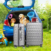Hard Shell PC+ABS Cabin Suitcase 4 Wheel Travel Luggage Trolley Lightweight Case