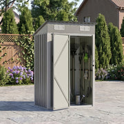 6x4ft 5x3ft 3x2ft Garden Storage Bike Tool Shed Sloped Roof Outdoor Garbage Bin