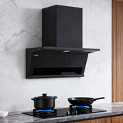 Angled Cooker Hood 90cm Chimney Cooker Hood & 900m³/h Strong Suction, LCD Touch