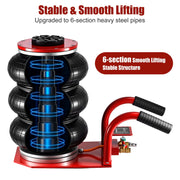 3 Ton Air Bag Jack Capacity Pneumatic Heavy Duty Quick 3-5 Second Car Lifting