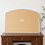 Distressed White Arched Window Wall Mirror - 100cm x 70cm
