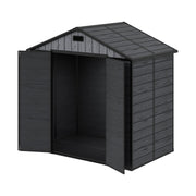Plastic Sheds Outdoor Garden Shed 8x4FT Wood Grain Utility Tool Storage House