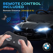 AIYAPLAY 12V BMW M4 Licensed Kids Electric Car w/ Remote, Suspension, Black