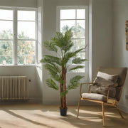 2ft-6FT Large Artificial Palm Tree Indoor Outdoor Potted Plant Home Office Decor