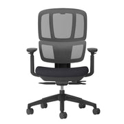 Dams Shelby Mesh Back Operator Office Chair Black Lumbar Support Ergonomic