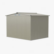 8 x 6ft Metal Garden Shed Glitter Finish Outdoor Storage House w/ Foundation Kit