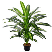 110cm/3.6FT Artificial Dracaena Plant Realistic Fake Tree Potted Indoor