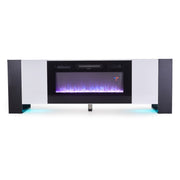 Electric Fireplace with TV Stand Unit Cabinet LED Fire Flame Heater Living Room