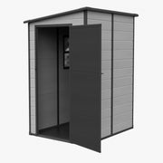5X4FT Plastic Garden Shed Outdoor Tool Storage Sheds Lockable House with Window