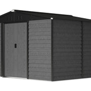 10x8ft Metal Garden Shed Large Outdoor Storage Tool Shed With Free Foundation