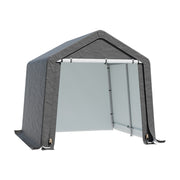 8x8FT Portable Bike Shelter Waterproof Steel Frame Outdoor Garden Storage Shed