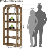 5-Tier Wooden Bookshelf, 70
