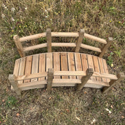 Ornamental Wooden Garden Bridge for Pond & Border Decoration Large 120cm