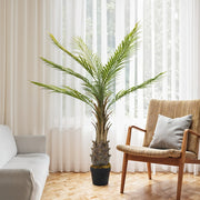 2ft-6FT Large Artificial Palm Tree Indoor Outdoor Potted Plant Home Office Decor