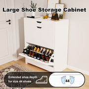 Shoe Rack Shoes Storage Cabinet Wooden Stand Cupboard 3 Compartment Organiser