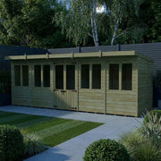Total Sheds Pent Summer House Various Sizes Pressure Treated UK Manufactured