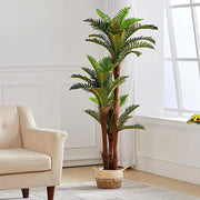 2ft-6FT Large Artificial Palm Tree Indoor Outdoor Potted Plant Home Office Decor