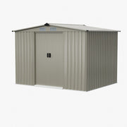 Garden Shed Apex Roof 8X6FT Metal With Free Foundation Base Tools Storage House