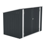 Lockable Metal Garden Patio Bin Store Bicycle Bike Tools Sheds Storage Container